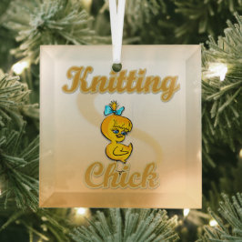 Knitterkick Ornament Aus Glas