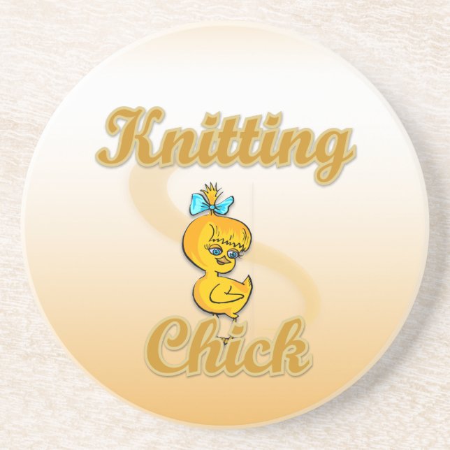 Knitterkick Sandstein Untersetzer (Vorne)