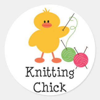 Knitterkleber Runder Aufkleber