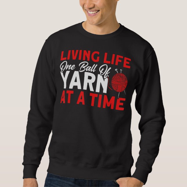Knitterknochen aus Garn Sweatshirt (Vorderseite)