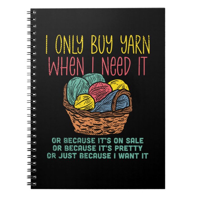 Knitterkörbe Notizblock (Vorderseite)