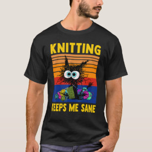 Knittern Behalte mir Sane Kitten Yarn Strick T-Shirt