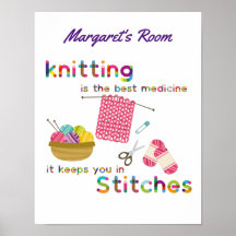 Knittern ist die beste Medizin, die individuell au