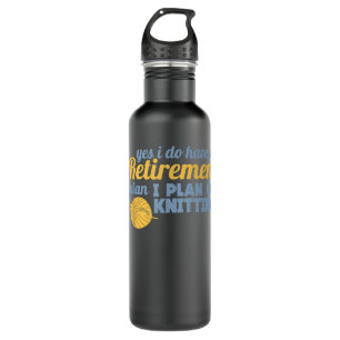 Knittern ist mein Lieblingssport - Knittern C Edelstahlflasche