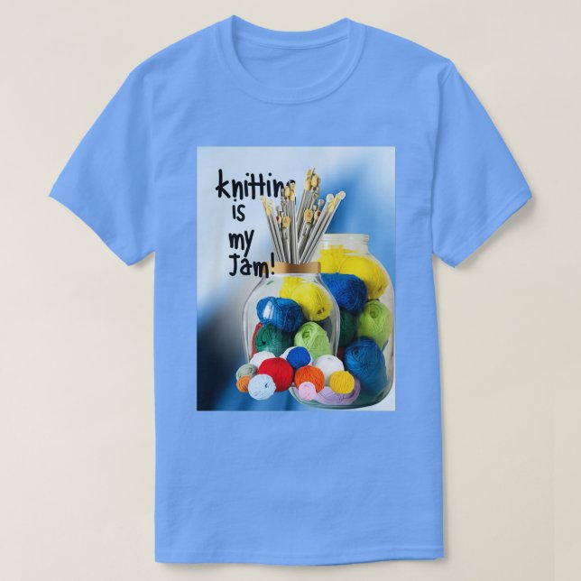 Knittern ist meine Marmelade T-Shirt (Design vorne)