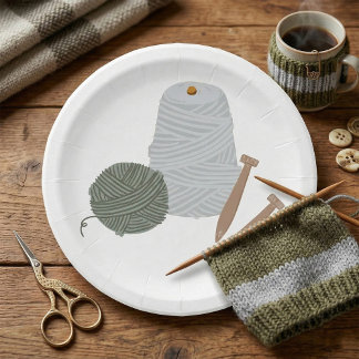 Knittern Pappteller