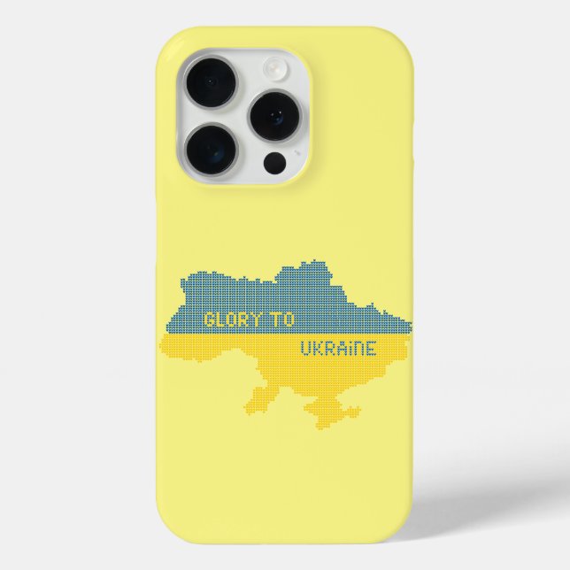 Knittern ukrainischer Staat Landkarte Text Ruhm an Case-Mate iPhone Hülle (Rückseite)