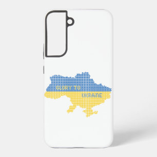 Knittern ukrainischer Staat Landkarte Text Ruhm an Samsung Galaxy Hülle