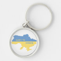 Knittern ukrainischer Staat Landkarte Text Ruhm an