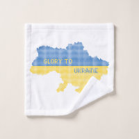 Knittern ukrainischer Staat Landkarte Text Ruhm an