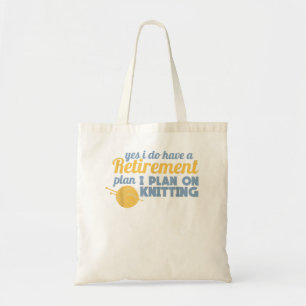 Knittern von Pensionskassen Tragetasche