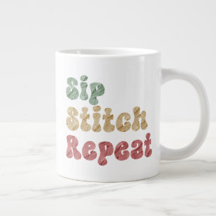 Knitternähen Jumbo-Tasse