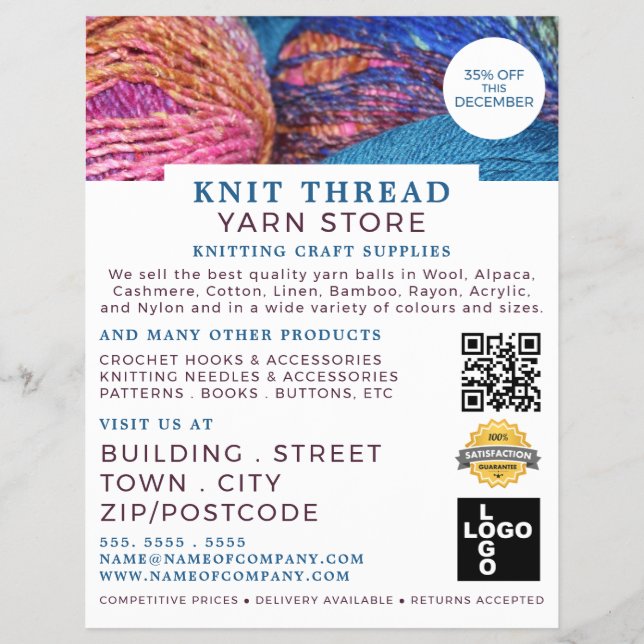 Knitterpackungen, KnitterStore, Garnspeicher Flyer (Vorne)