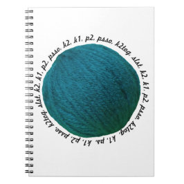 Knitters Lingo Garneball Aquamarin Notizblock