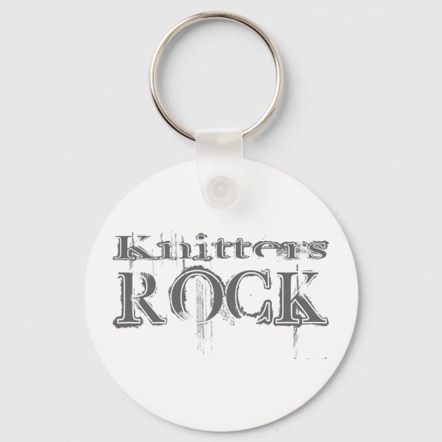 Knitters Rock Schlüsselanhänger (Vorderseite)