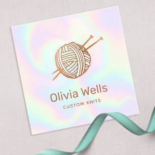 Knitters Tricot Crochet Carte de visite de balle