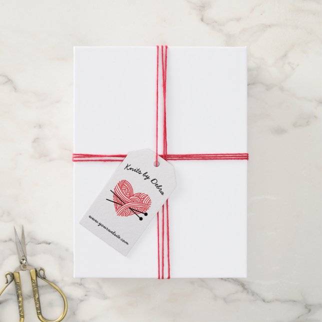 Knittershop ・ Garn / Künstlerhandgemacht Geschenkanhänger (Mit Garn)