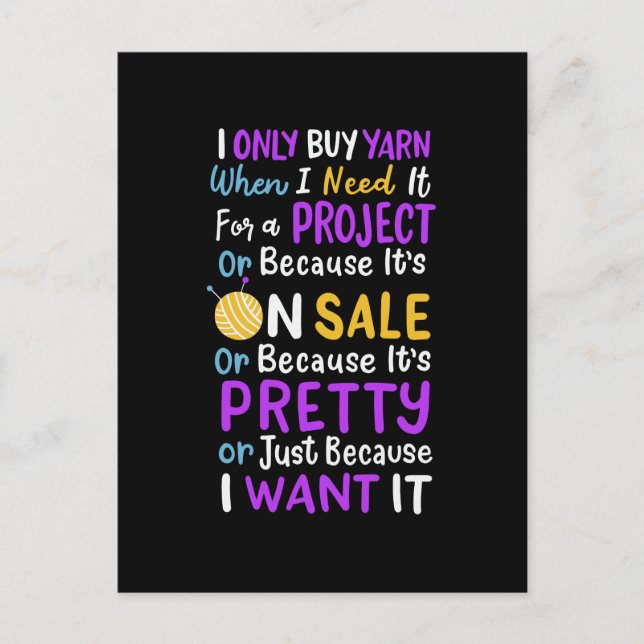 Knitterwolle Postkarte (Vorderseite)