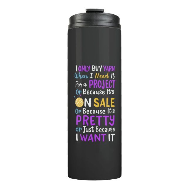 Knitterwolle Thermosbecher (Vorderseite)