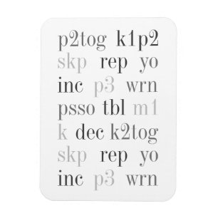 KNITTIERENDE WORTE 3x4 Flex-Netzteil Magnet