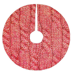 Knitting_016_by_JAMFoto Polyester Weihnachtsbaumdecke