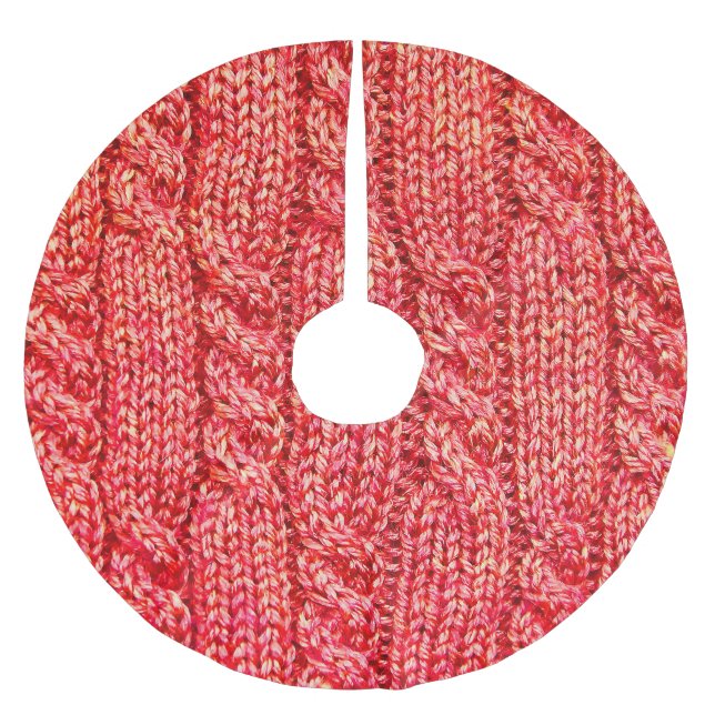 Knitting_016_by_JAMFoto Polyester Weihnachtsbaumdecke (Vorderseite)