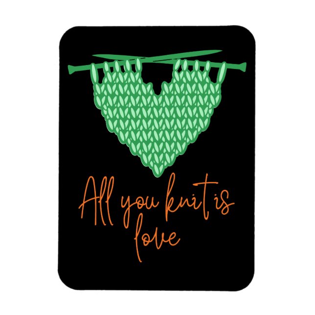 Knitting Love mothers day Magnet (Vertikal)