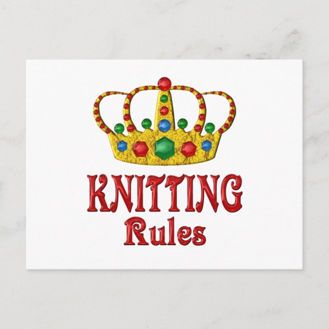 KNITTVORSCHRIFTEN POSTKARTE (Vorderseite)