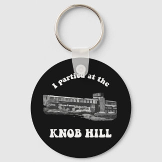 Knob Hill Schlüsselanhänger - weiß auf schwarz