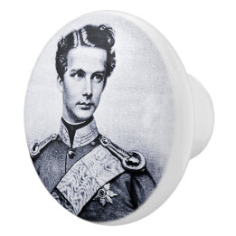Knob mit Ludwig II Keramikknauf
