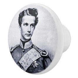 Knob mit Ludwig II Keramikknauf