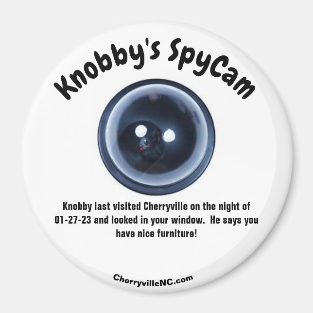 Knobby-SpyCam-Cherryville-Magnet Magnet (Vorne)