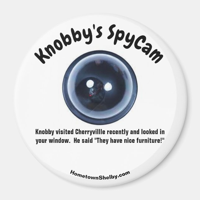Knobby's besuchter Cherryville Fun Kühlschrank Magnet (Vorne)