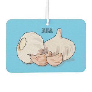 Knoblauch Cartoon-Illustration Autolufterfrischer