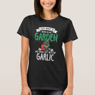 Knoblauch Gartenarbeit Garten Gärtner Pflanze Gem T-Shirt