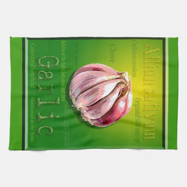 Knoblauch-Geschirrtuch Geschirrtuch (Horizontal)