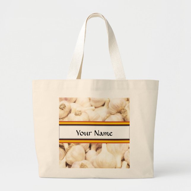 Knoblauch Jumbo Stoffbeutel (Vorne)