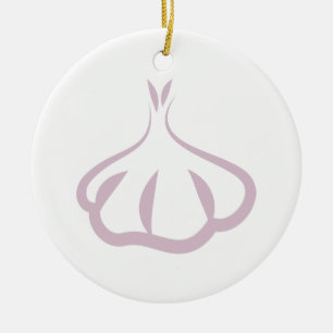 Knoblauch Keramikornament