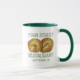 Knoblauch Knoblauch Brot Roll Italienisches Restau Tasse