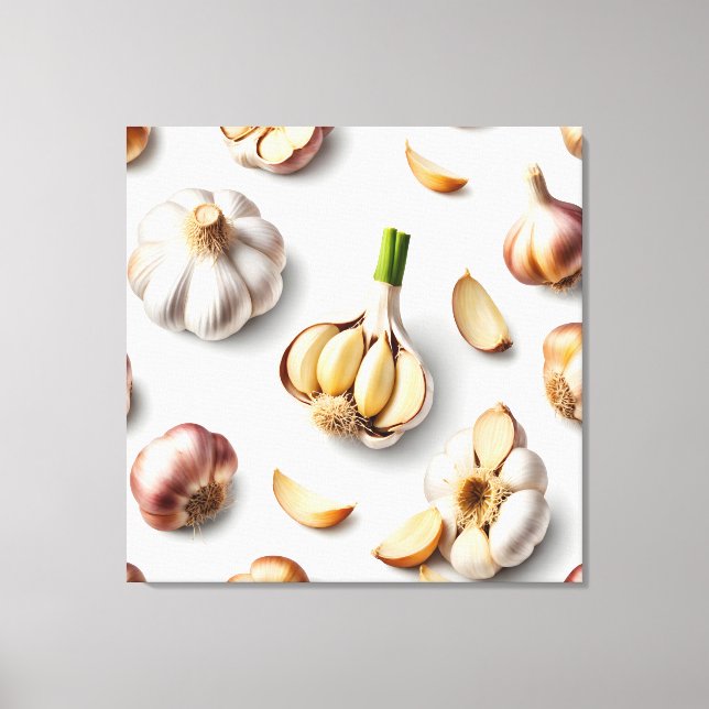 Knoblauch Leinwanddruck (Vorderseite)