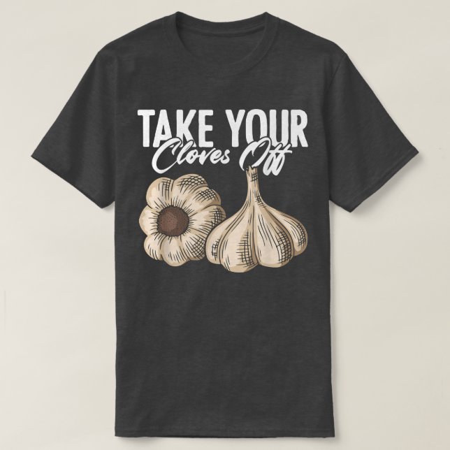 Knoblauch Pflanze für vegetarischen Knoblauch Love T-Shirt (Design vorne)