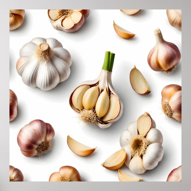 Knoblauch Poster (Vorne)