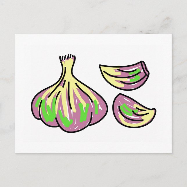 Knoblauch Postkarte (Vorderseite)