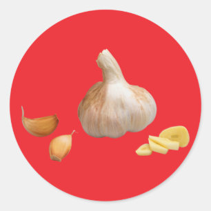 Knoblauch Runder Aufkleber