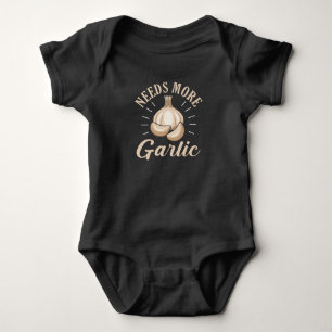 Knoblauch Vampire spass Pub Mehr Knoblauch Baby Strampler