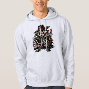 Knoblauch-Vampirjäger – Halloween-Krieger Retro Hoodie