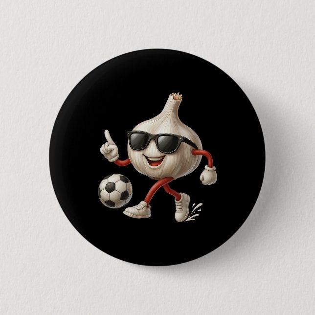Knoblauchfußball  button (Vorderseite)