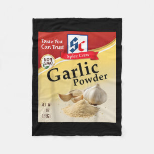 Knoblauchpulver Gewürz Kostüme Gruppe Übereinstimm Fleecedecke