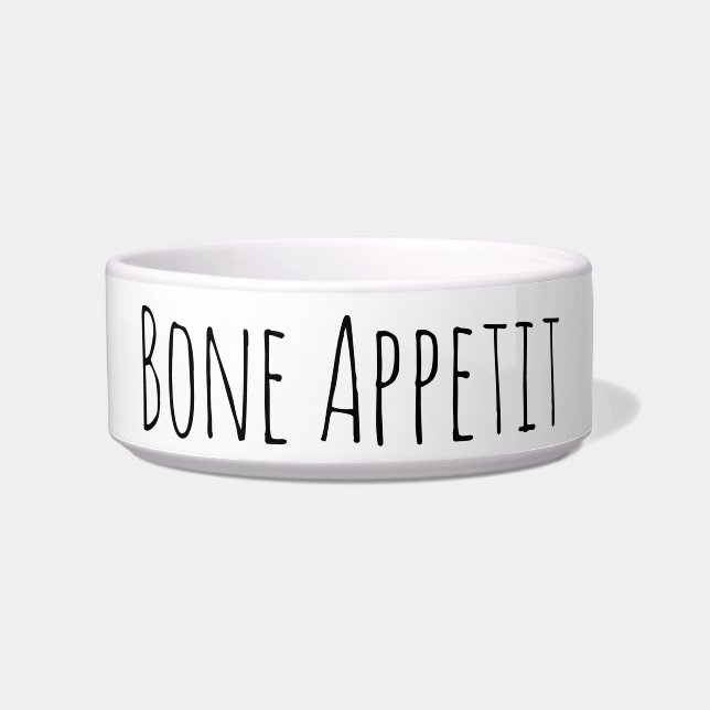 Knochen Appetit lustiges Napf (Vorderseite)