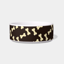 Knochen auf braunem Muster